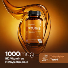 Carica l'immagine nel visualizzatore di Gallery, Vitamina B12 Metilcobalamina 1000mcg, 450 Micro Compresse da 6mm, 14+ Mesi