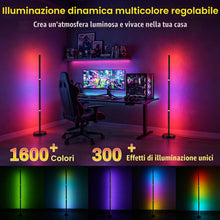 Carica l'immagine nel visualizzatore di Gallery, Lampada da Terra LED Dimmerabile,120cm Lampada da Terra RGB con Telecomando