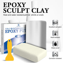 Carica l'immagine nel visualizzatore di Gallery, Stucco Epossidico - 340 g Stucco Epoxy Riparazione Bicomponente per Riparare, Riempire, Scolpire - Mastice Colla Epossid