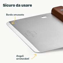 Carica l'immagine nel visualizzatore di Gallery, SILBERTHAL Tarocco per impasti - Acciaio inox - Raschietto grande