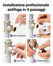 Carica l'immagine nel visualizzatore di Gallery, VCELINK Teflon Idraulico In PTFE, Bianco, Tubi, Rubinetti, 6 Rotoli