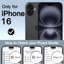 Carica l'immagine nel visualizzatore di Gallery, JETech Cover per iPhone 16, Protezione 360°, Nero
