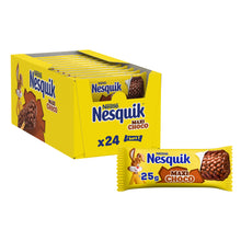 Carica l'immagine nel visualizzatore di Gallery, NESQUIK Maxi Choco Barrette Cereali Integrali al Cioccolato 24 Barrette 25g