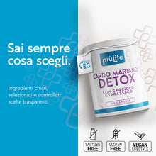Carica l'immagine nel visualizzatore di Gallery, Cardo Mariano Tarassaco e Carciofo PiùLife 400 mg Silimarina - 180 Capsule