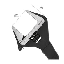 Carica l'immagine nel visualizzatore di Gallery, Amazon Basics Chiave inglese regolabile, con ganascia larga e impugnatura morbida, 16,1 x 7,2 x 1,5 cm (lunghezza x larg
