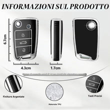 Carica l'immagine nel visualizzatore di Gallery, Cover Chiave Auto per VW Golf 7 Polo Tiguan T-Roc T-Cross Taigo
