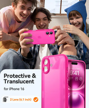 Carica l'immagine nel visualizzatore di Gallery, CANSHN Cover Opaca per iPhone 16 (6,1 Pollici), [Protezione Completa Della Fotocamera] Custodia Traslucida Opaca Protett