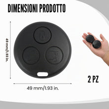 Carica l'immagine nel visualizzatore di Gallery, 2 Pezzi Custodia per Chiave Auto Compatibile con Smart Fortwo 450 MC01 Roadster Cabrio Coupé 1998-2007, Custodia per Chi