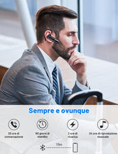Carica l'immagine nel visualizzatore di Gallery, New Bee Auricolare Bluetooth Singolo con Doppio Microfono V5.0