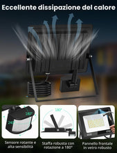 Carica l'immagine nel visualizzatore di Gallery, Faretto LED da Esterno con Sensore di Movimento 40W, 3000K/4000K/6500K IP66