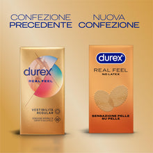 Carica l'immagine nel visualizzatore di Gallery, Durex Real Feel, Preservativi Senza Lattice, Vestibilità Regular, 30 Profilattici