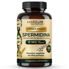 Carica l'immagine nel visualizzatore di Gallery, Spermidina Pura Alto Dosaggio 6mg 150 Cps Vegetali Estratto Germe di Grano