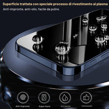Carica l'immagine nel visualizzatore di Gallery, QHOHQ 3 Pezzi Vetro Temperato per iPhone 15 Pro Max [6,7 Pollici] e 3 Pezzi Pellicola Fotocamera, Pellicola Prottetiva A