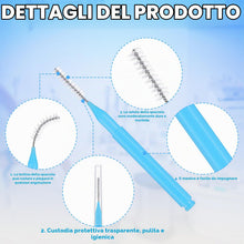 Carica l'immagine nel visualizzatore di Gallery, 50 spazzole interdentali, spazzole interdentali morbide in 6 misure