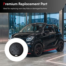 Carica l'immagine nel visualizzatore di Gallery, 2 pezzi Guscio chiave auto compatibile con Smart Fortwo – Scocca di ricambio per chiave telecomando, scocca 3 tasti per 