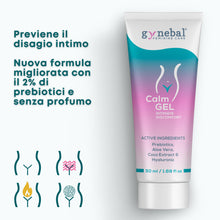 Carica l'immagine nel visualizzatore di Gallery, GYNEBAL CALM Gel Intimo con PREBIOTICI – Gel Idratante per Secchezza Vaginale, Prurito e Disagio – Supporta la Flora Vag