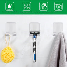 Carica l'immagine nel visualizzatore di Gallery, Bolatus 2 pezzi supporto per rasoio doccia, gancio autoadesivo porta rasoio doccia in acciaio inox, gancio adesivo senza