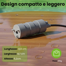 Carica l'immagine nel visualizzatore di Gallery, Offgridtec Pompa sommergibile 12V, 10 L/min, 0,5 bar, prevalenza 5 m, IP68, silenziosa 14,5 W con cavo 1,5 m, per trasfe