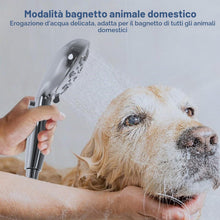 Carica l'immagine nel visualizzatore di Gallery, Soffione Doccia con 2 Filtri, Doccino tubo 1.5m, 10 Modalità Spray Doccetta, Doccione Alta Pressione Con Anticalcare Mul