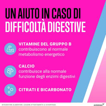 Carica l'immagine nel visualizzatore di Gallery, BIOCHETASI Digestione Pocket, per Aiutare la Digestione anche Fuori Casa, Senza Zucchero, 18 Compresse Masticabili Gusto Arancia,
