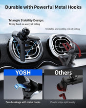 Carica l'immagine nel visualizzatore di Gallery, YOSH Supporto Auto Magnetico per Bocchette Tonde, Compatibile con Mercedes-Benz Classe A/B/C/E/V, GLC/Mini Cooper, Suppo