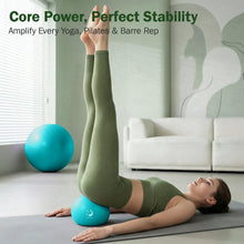 Carica l'immagine nel visualizzatore di Gallery, Slim Panda Palla Pilates Piccola,23-25cm Anti Scoppio Antiscivolo Palla Ginnastica con Cannuccia Gonfiabile,Soft PVC Pal