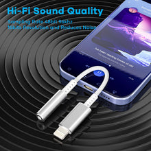 Carica l'immagine nel visualizzatore di Gallery, Adattatore i Phone Jack 3,5 mm [Certificato MFi] Adattatore Jack