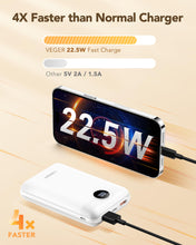 Carica l'immagine nel visualizzatore di Gallery, VEGER Power Bank 20000mAh, 22,5W Caricatore Ricarica Rapida PD3.0 QC4.0