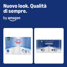 Carica l'immagine nel visualizzatore di Gallery, by Amazon Rotolo da Cucina TAD Ultra Assorbente, 4 Rotoli (Confezione da 1), 51 Fogli per Rotolo