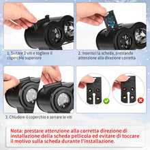 Carica l'immagine nel visualizzatore di Gallery, Proiettore Natale Esterno e Interno Proiettore Luci Natale 3D con Telecomando, 16 Diapositive di Motivi, Effetti di Onde