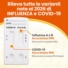 Carica l'immagine nel visualizzatore di Gallery, ADESTE | 5 Test COVID e influenza A e B 2026 | Tamponi Nasali Nuove Varianti