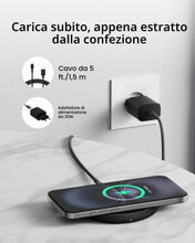 Carica l'immagine nel visualizzatore di Gallery, Belkin BoostCharge Caricatore Wireless Qi 15 W, Base Ricarica Rapida, Nero
