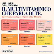 Carica l'immagine nel visualizzatore di Gallery, Multivitaminico Donna – Con Collagene Marino + Acido Ialuronico - Completo di Vitamine e Minerali - Per Donna Fino ai 50