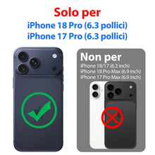 Carica l'immagine nel visualizzatore di Gallery, SPORTLINK Cover per iPhone 18 Pro &amp; 17 Pro Impermeabile 360 Antiurto, Nero