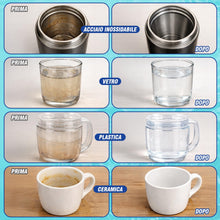 Carica l'immagine nel visualizzatore di Gallery, Compresse per Pulizia Borraccia, 36 Effervescenti Pulisci Borraccia Rimuovono Tè, Caffè e Odori da Contenitori per Borra