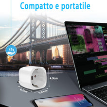 Carica l'immagine nel visualizzatore di Gallery, Adattatore Presa Inglese - Vutizal 2 pezzi Adattatore Universale da Viaggio - 3250W Adattatore UK per Regno Unito, Irlan