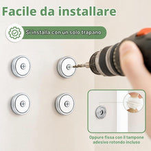 Carica l'immagine nel visualizzatore di Gallery, Romon Magneti con Foro 12 Pezzi, 20x5mm Calamite Potenti 10kg di Forza – Calamita Neodimio con Viti &amp; Scatola per Legno,