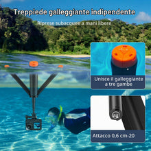 Carica l'immagine nel visualizzatore di Gallery, Galleggiante Monopiede Grip mano Treppiede impermeabile estensibile Selfie Monopiede per Go Pro Hero 13,12, 11, 10, 9, 8