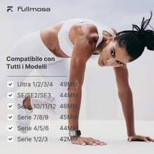 Carica l'immagine nel visualizzatore di Gallery, Fullmosa Nylon Cinturino per Apple Watch SE3 40mm 44mm 46mm Serie 12/11/10