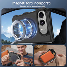 Carica l'immagine nel visualizzatore di Gallery, FAOMSEBS Cover per iPhone Duo, Traslucida Magnetica