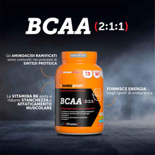 Carica l'immagine nel visualizzatore di Gallery, NAMEDSPORT SUPERFOOD BCAA 2:1:1 | EAA Aminoacidi Essenziali e Ramificati con Vitamina B6 | Recupero Muscolare e Sintesi 