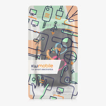 Carica l'immagine nel visualizzatore di Gallery, kwmobile Custodia in neoprene con zip per smartphone XL - 6,7/6,8" - Astuccio portacellulare a sacchetto con cerniera - 