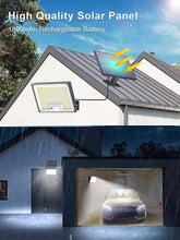 Carica l'immagine nel visualizzatore di Gallery, SIGRILL Faretti Solari a LED da Esterno, 172 LED Luce Solare LED Esterno con Sensore di Movimento, IP65 Impermeabile Luc