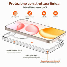 Carica l'immagine nel visualizzatore di Gallery, iVoler Anti Ingiallimento Chiaro Cover per Honor 400 5G, [Antiurto di Grado Militare] Trasparente Sottile Anti Graffio C