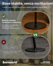 Carica l'immagine nel visualizzatore di Gallery, Bamworld Lampada da Coltivazione a LED a Spettro Completo, Lampada da Terra con Altezza Regolabile, 10 Livelli di Lumino