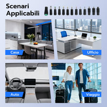 Carica l'immagine nel visualizzatore di Gallery, Toleusm 13 Connettore Cavo di alimentazione da USB a DC 5V,cavo di jack universale DC 5,5x2,1mm con Micro USB, Type-C, M