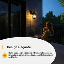 Carica l'immagine nel visualizzatore di Gallery, Brilliant 44282/06 Newport - Lampada da esterno in metallo e vetro, E27, 60 W, colore: Nero
