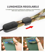 Carica l'immagine nel visualizzatore di Gallery, Ringke Cinturino da Dito Paracord (4 Pezzi) per Custodie Cellulare, Fotocamere, Chiavi, USB, Cinghia Regolabile - Assort