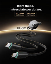 Carica l'immagine nel visualizzatore di Gallery, INIU Caricabatterie Auto 145W, 4 Porte PD USB C Retrattile, Accendisigari