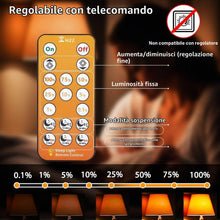 Carica l'immagine nel visualizzatore di Gallery, LED Lampadina E14 per il Sonno con Telecomando, Lampadine Arancione 1600K Ambra, Blocco luce Blu, 5W per Asilo Nido, Cam